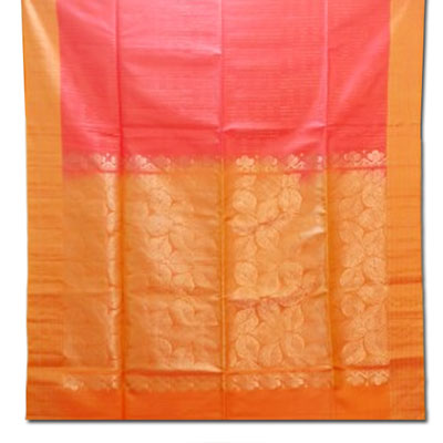 "Onion pink color Venkatagiri cotton Silk Saree -HSNM-40 - Click here to View more details about this Product